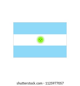 Argentina Independence Day. Flag vector image