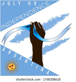 Argentina Independence Day vector illustration that is celebrated every year on July 9