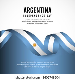 Argentina independence day vector template. design for banner, greeting cards or print.