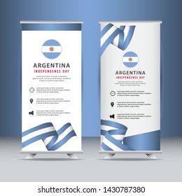 Argentina independence day vector template. Design for banner; greeting cards or print.