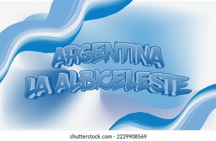 argentina la albiceleste world football championship banner