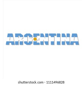 ARGENTINA Letter flag icon