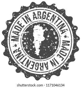 Argentina Made In Map Travel Stamp Icon City Design Tourism Export Seal