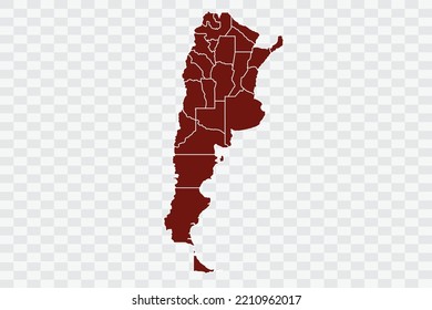 Argentina Map burnt brown Color on White Background quality files Color (701205) png
