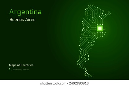 Mapa argentino con la