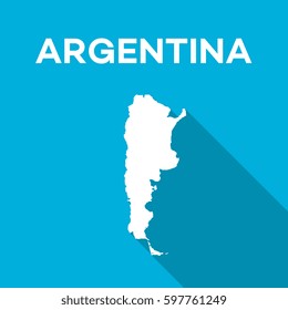 Argentina map designs vector illustration