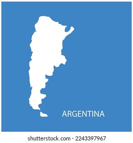 Argentina-Karte Symbol Vektorgrafik-Symbol