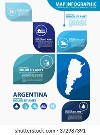 argentina map infographic