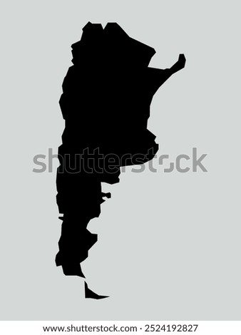 argentina map isolated on white background. Map of argentina. Vector illustration