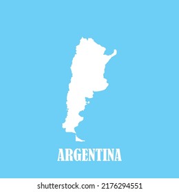 logo de un mapa argentino. plantilla de símbolo de ilustración vectorial.