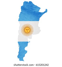 Argentina Map National flag icon