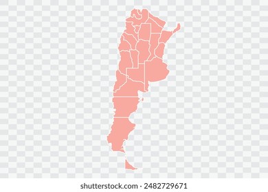 Argentina Map salmon Color Background quality files png