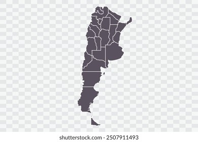 Argentina Map Smoke Color on White Background quality files Png