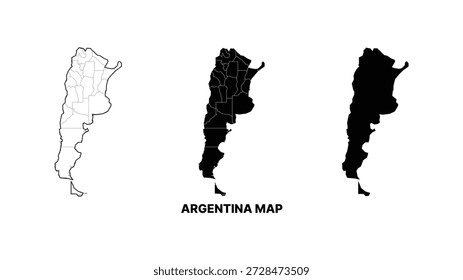 Argentinien Karte, Vektorgrafik-Design