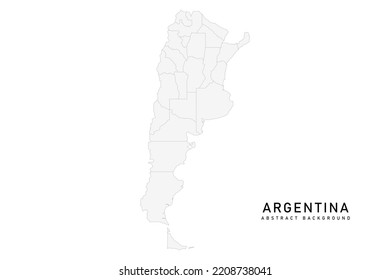 Argentina Map - World Map International vector template with High detailed including grey color and grey line isolated on white background for design - Vector illustration eps 10