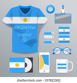 Argentina : National Corporate Products : Vector Illustration