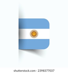 Argentina national flag, Argentina National Day, EPS10. Argentina flag vector icon
