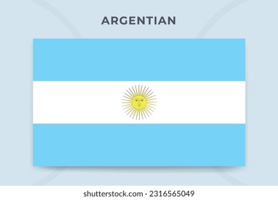 Argentina national flag design template