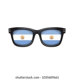 Argentina national flag fashionable sunglasses