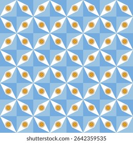padrão argentina para decoração. fundo estrela. ilustração vetorial
