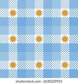 argentina pattern. plaid background for decoration and etc. vector illustration