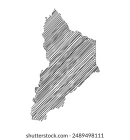 Neuquén Argentina provinces Thread Map Line Vektorillustration