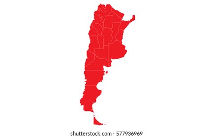 argentina red map