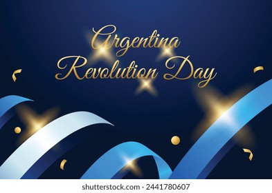 Argentina Revolution day design illustration collection