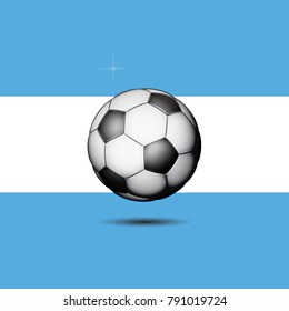 Argentina soccer ball, vector