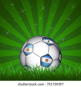 Argentina soccer ball, vector