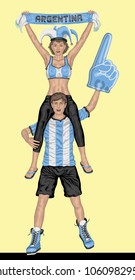 Argentina Soccer Fan.  