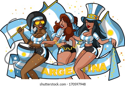 Argentina soccer fans
