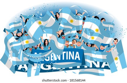 Argentina soccer fans