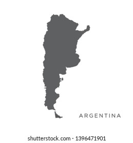 Argentina State Map Design Template