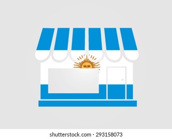 Argentina Store Market Emblem