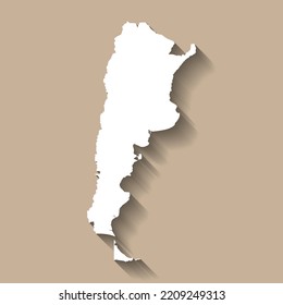 Argentina vector country map silhouette