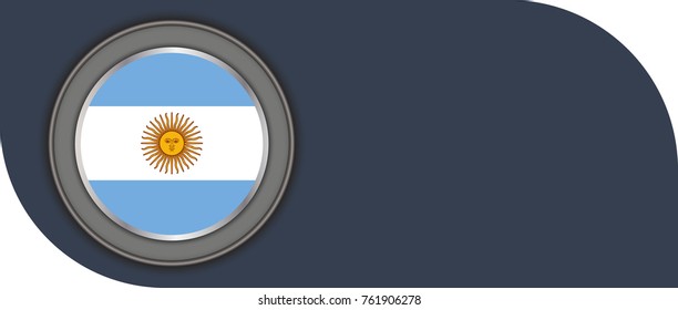 argentina vector flag illustration. eps10.