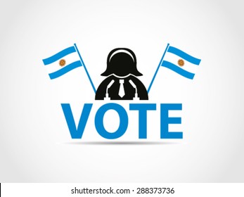 Argentina Vote Podium Campaign Woman Politician