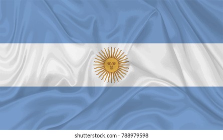 Argentina waving flag vector