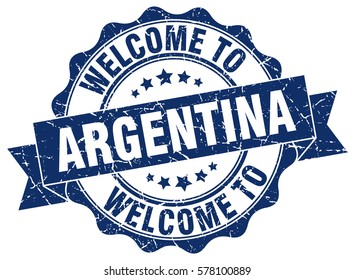 Argentina. Welcome to Argentina stamp