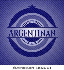 Argentinan with jean texture