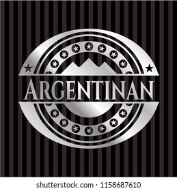 Argentinan silver shiny badge