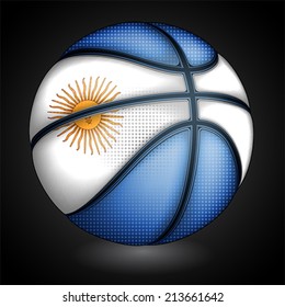Argentine basket ball, vector 