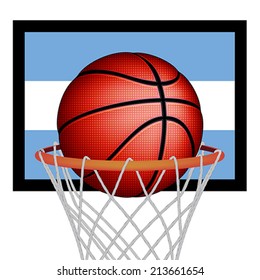Argentine basket ball, vector 