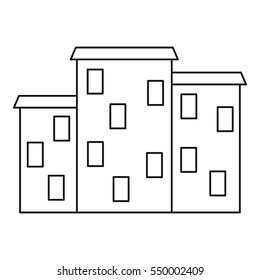 Argentine houses icon. Outline illustration of Argentine houses vector icon for web