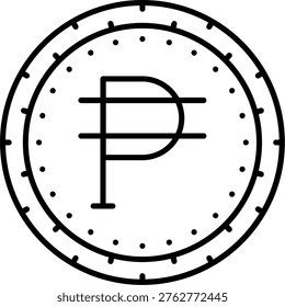 Argentine Peso Illustration vector Icon Design