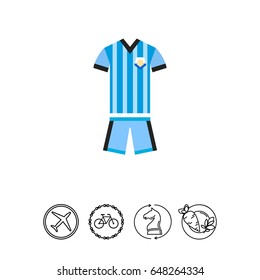 Argentinian blue football kit icon