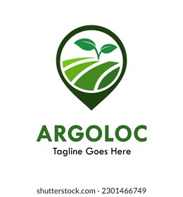 Argiculture location design logo template  illustration