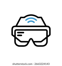 ar-glasses icon vector illustration new style