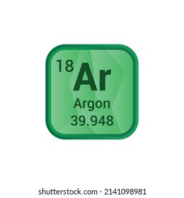 Argon chemical element periodic table